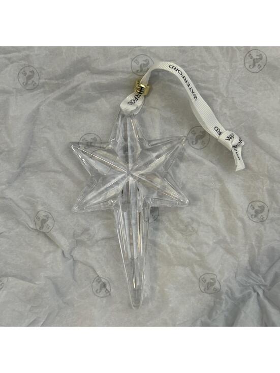 $110 WATERFORD 1077826 SNOWSTAR Crystal Ornament 2025 NIB main image 0